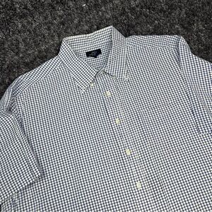 Brooks Brothers 346 Shirt Mens 2XL Short Sleeve Button Down